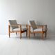 Pair of vintage Scandinavian armchairs by Ferd. Lundquist Göteborg