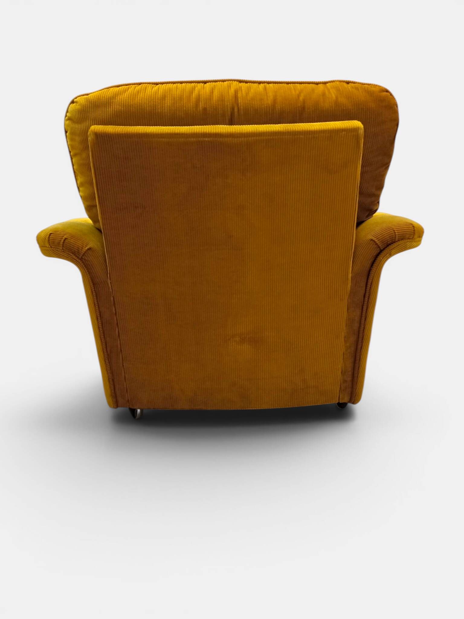 Vintage lounge set for 5, 3-seater convertible sofa and 2 armchairs, 70s.