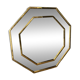 Lachmayr Brass Mirror – Geometric Wall Mirror 1970s