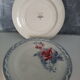 Lot of 4 flat plates Digoin Sarreguemines