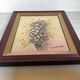 Cadre tableau huile sur toile "fleurs" signé Declercq
