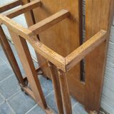 Art Deco coat rack in oak