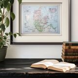 Denmark and dependencies, period map, 1887, Authentic