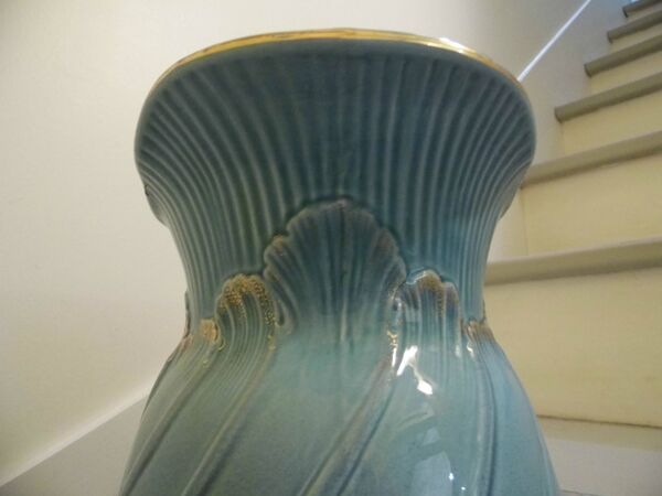 Pichet broc à eau  faïence Villeroy et Boch fin XIX ème siècle début XX ème siècle