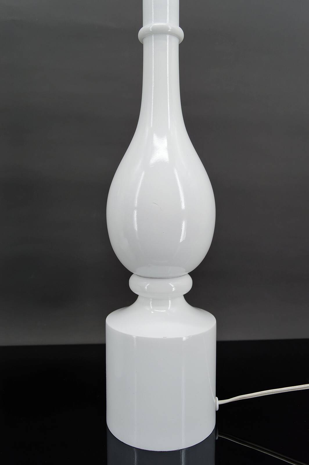 Pair of white lamps by Philippe Capelle, France, Circa 1970