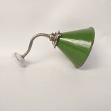 Swan neck enamelled sheet metal wall lights