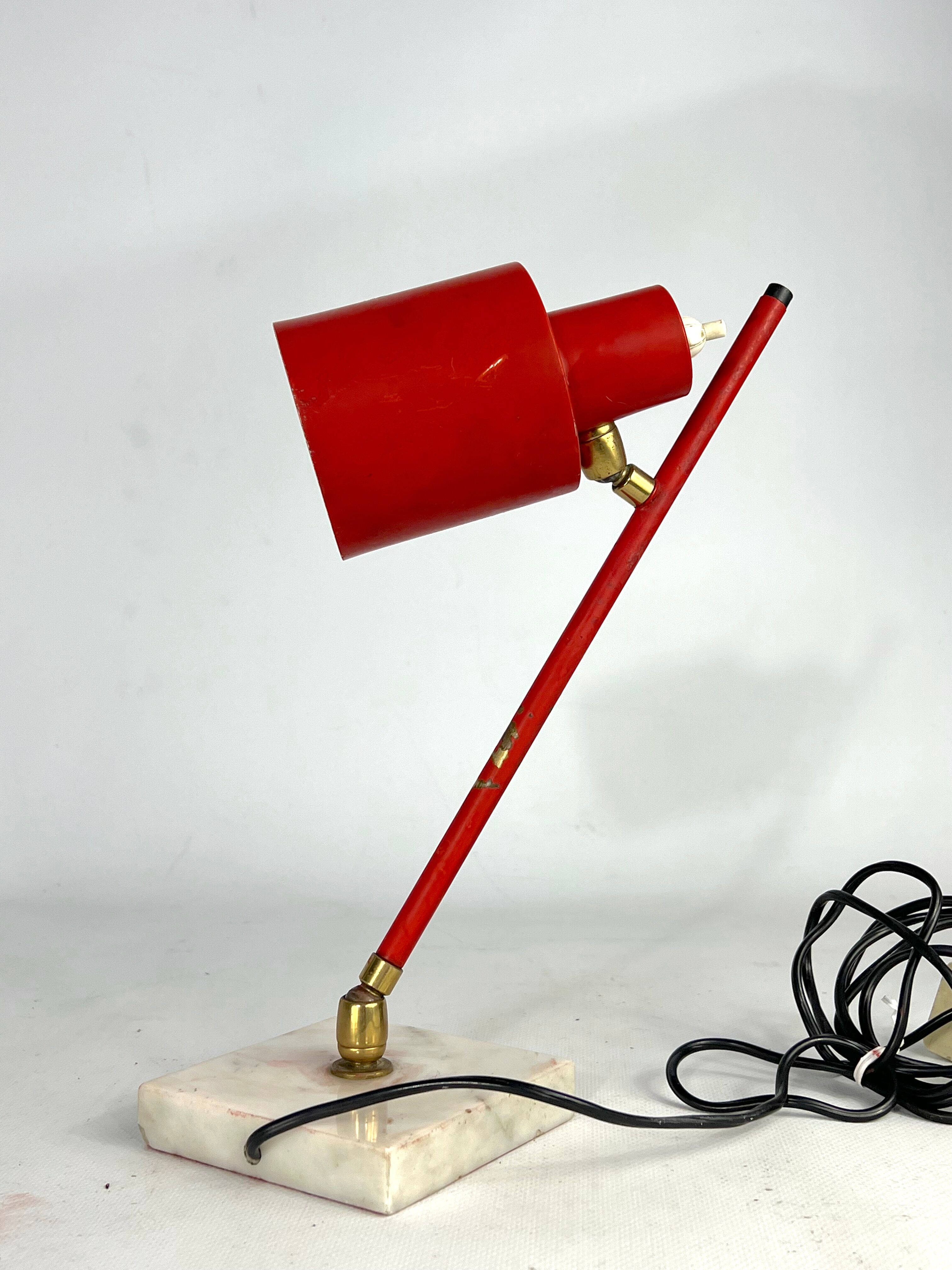 Mid-Century Orientable Stilux Milano table lamp from 50s