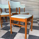 Set de 10 chaises Baumann couleur vert d’eau