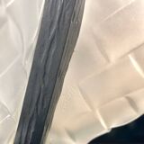 Degué - art deco period molded glass and wrought iron chandelier