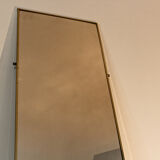 Wall mirror, brass frame