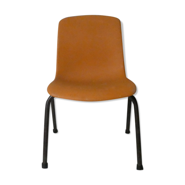 Chaise enfant plastique orange