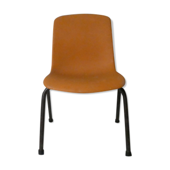 Orange plastic children's chair