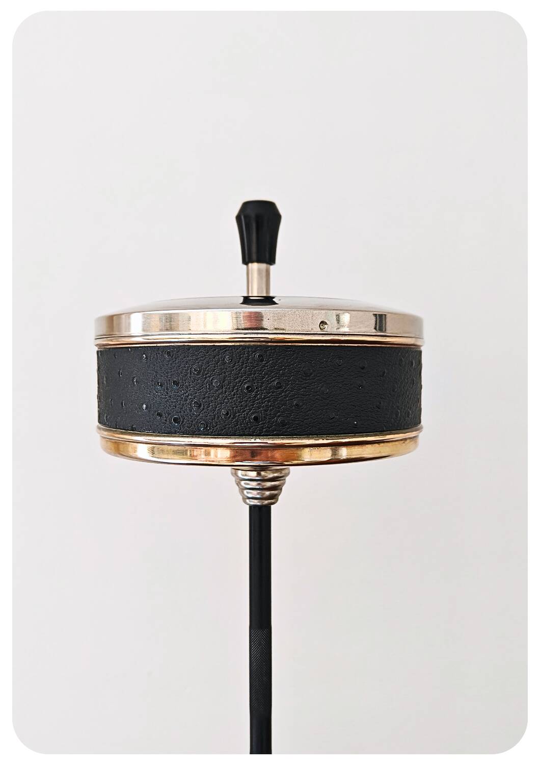 Vintage Brass Mid Century Standing Ashtray