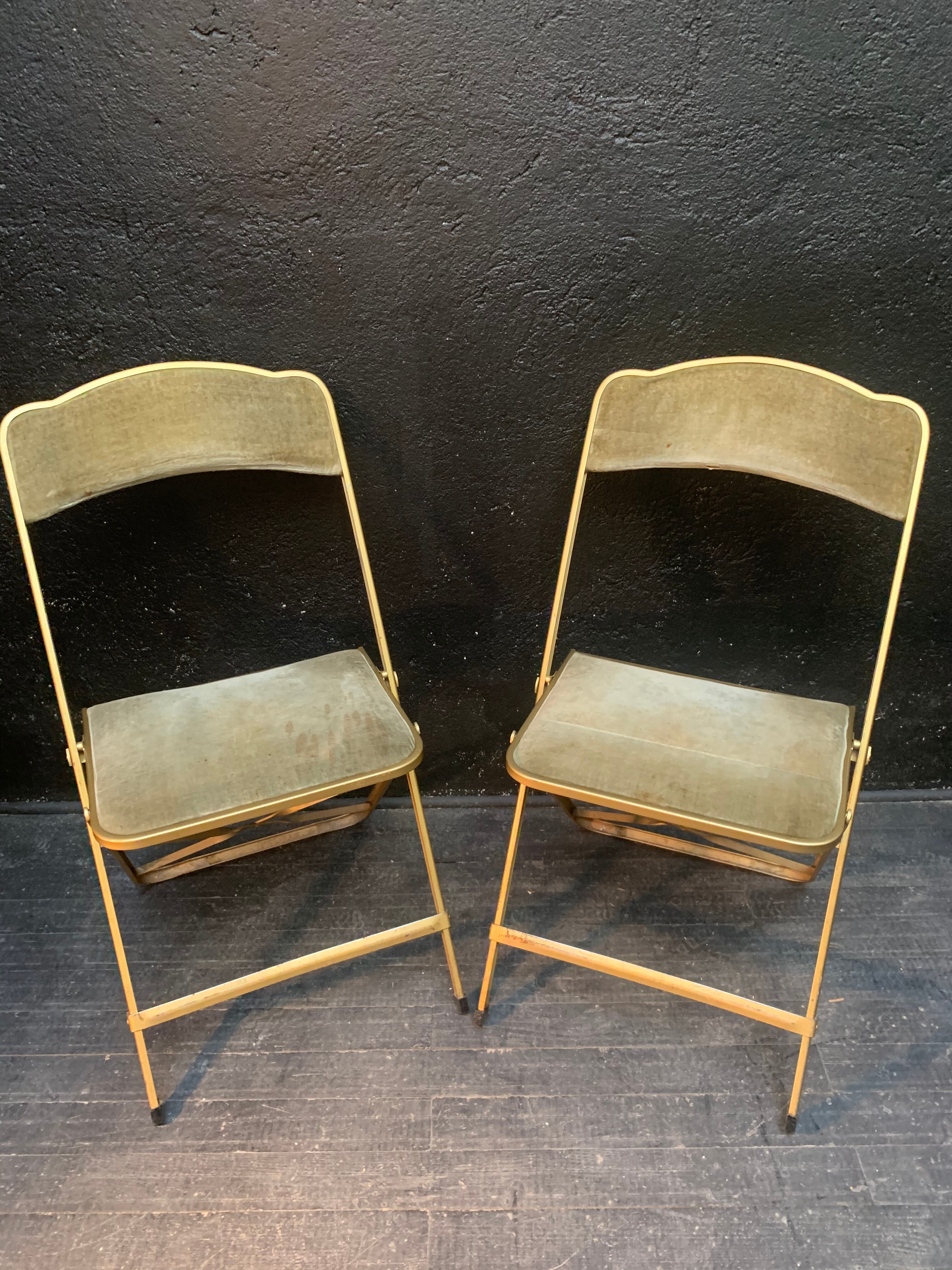 Pair of folding chairs from the 60s