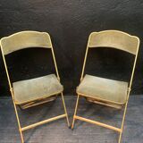 Pair of folding chairs from the 60s