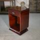 Art Deco mahogany bedside table/occasional unit with lacquered finish, 1930s