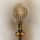 Lampadaire vintage style oriental en laiton