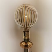 Vintage oriental-style brass lamppost
