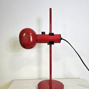 70s Red Table Lamp fully adjustable