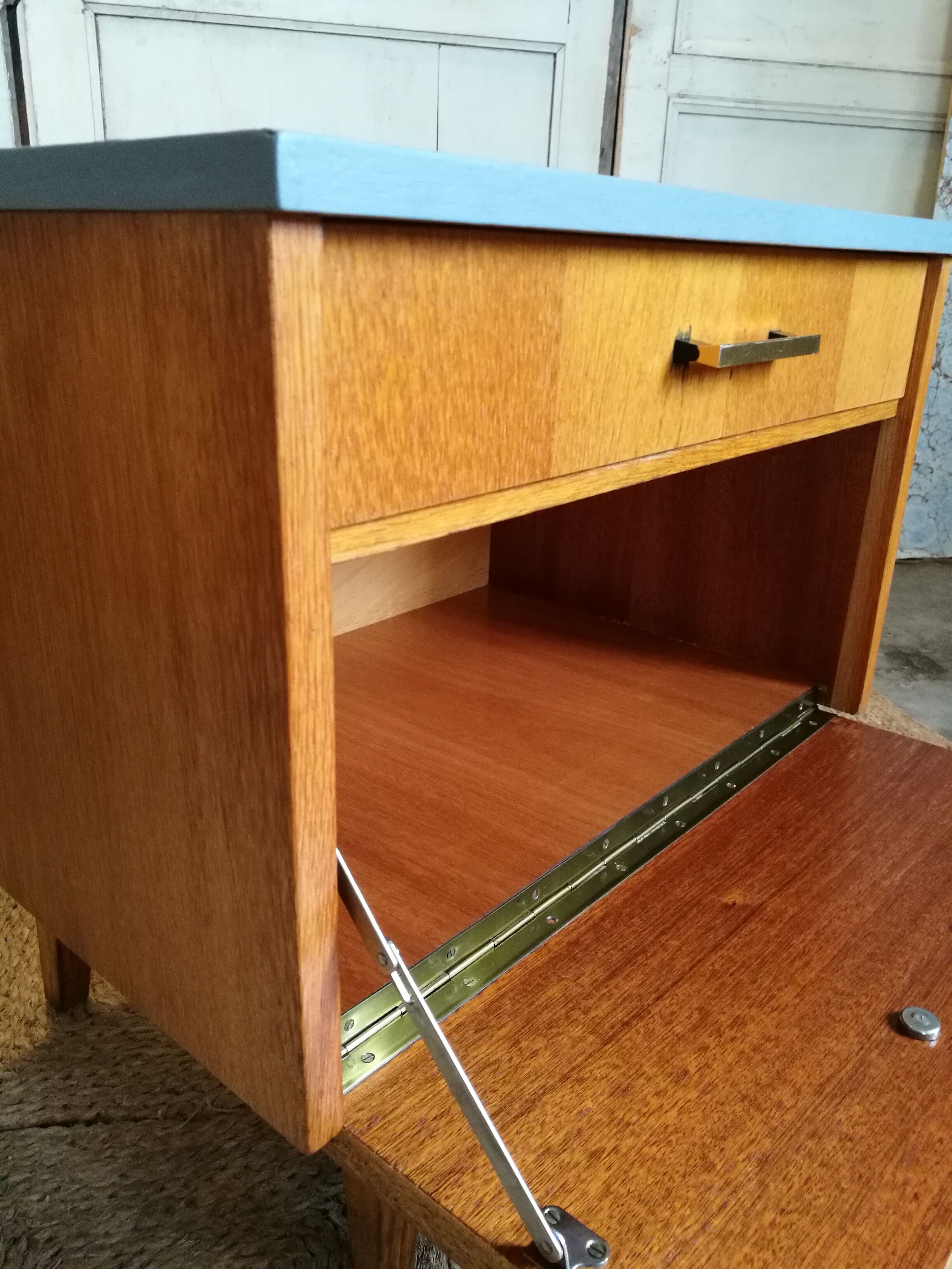 Pair of vintage bedsides