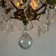 Louis XV style cage chandelier in gilded bronze decorated with tassels circa 1920