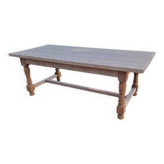 Solid wood farm table