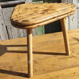 Vintage bamboo tripod stool