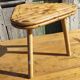 Tabouret tripode en bambou vintage