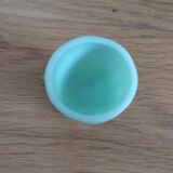 Coquetier opaline vert pâle art déco