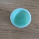 Coquetier opaline vert pâle art déco