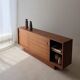 Danish mid-century teak sideboard with sliding doors