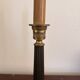 Antique Column Candle Holder Lamp Golden Brass Empire Directoire Neo-Classical