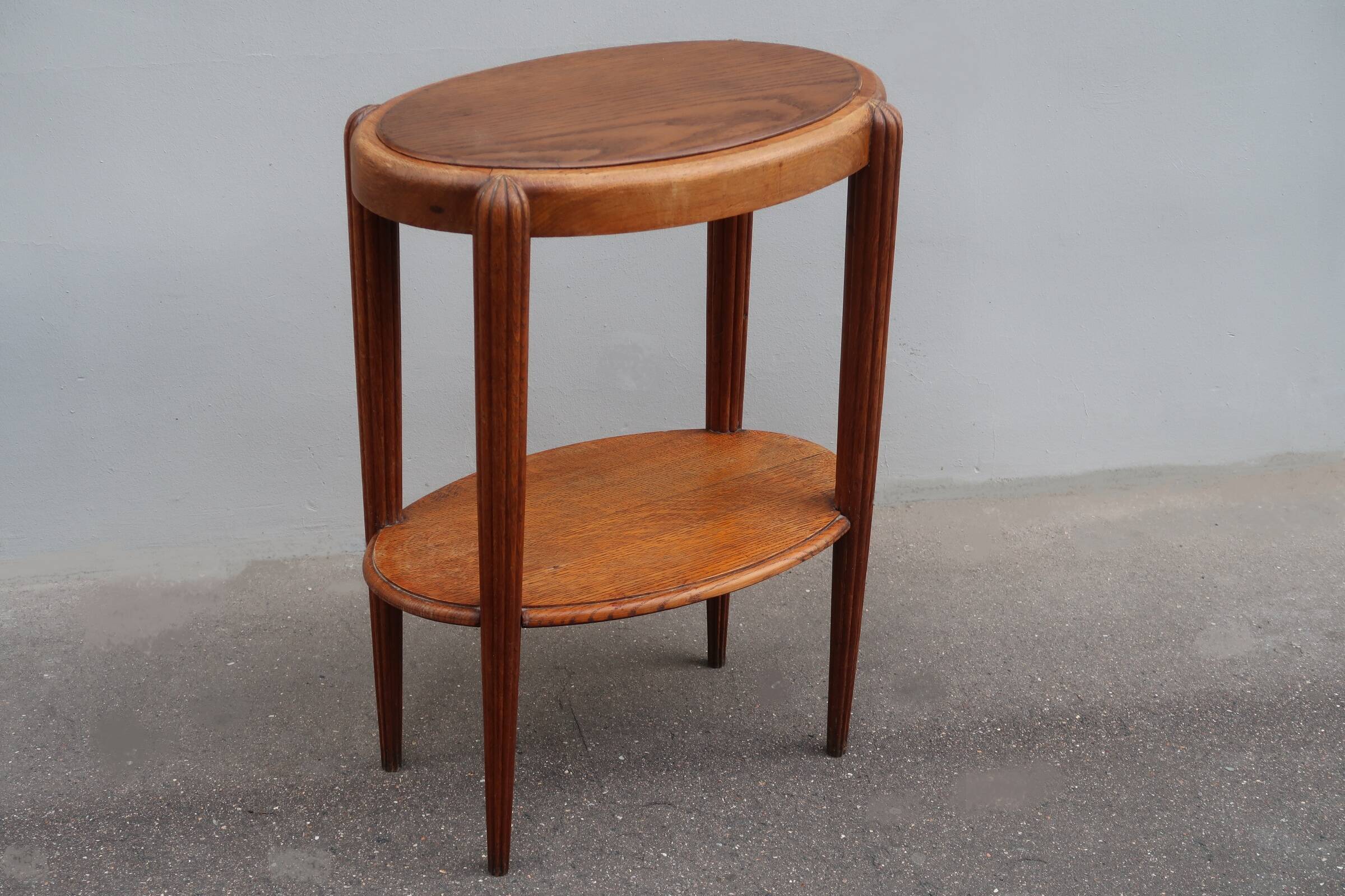 Antique Art Deco side table from the 1930s