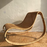 Rocking rattan armchair - designer James Irvine - Ikea edition - 2002