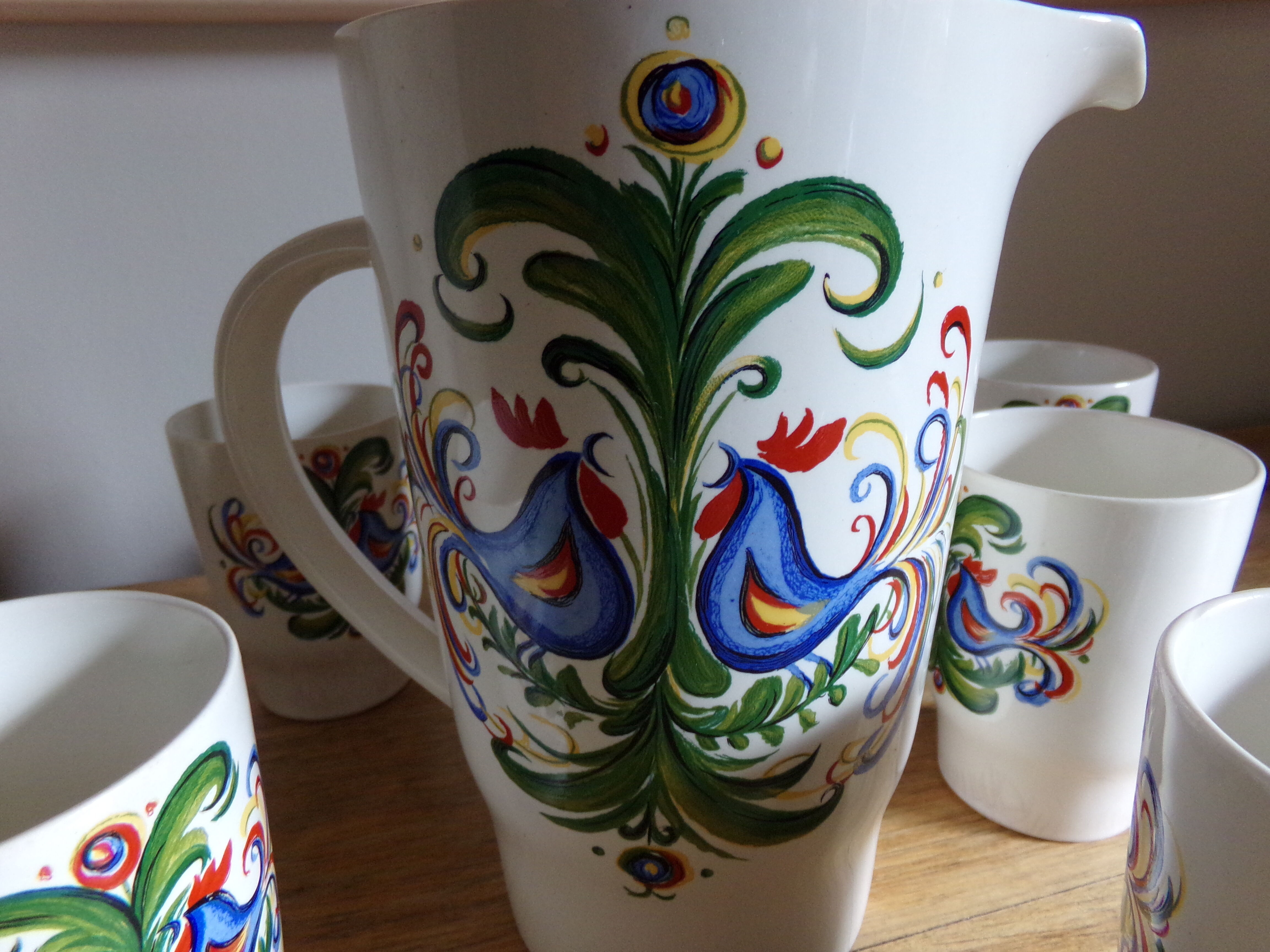 Pichet et verres Villeroy & Boch années 60