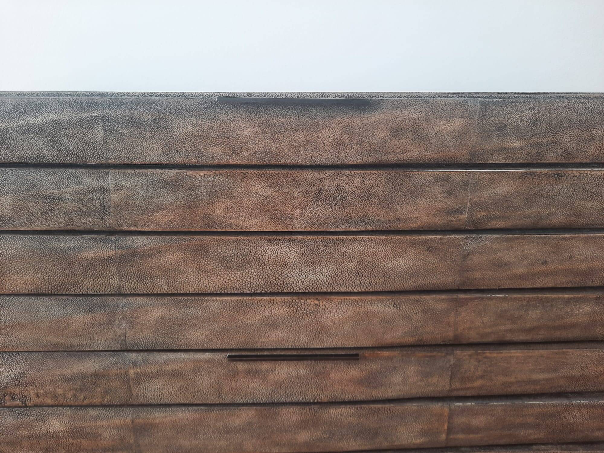 Chest of drawers in genuine shagreen by R&Y Augousti Paris