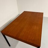 50s design wooden metal dining table or desk from Dieter Waeckerlin