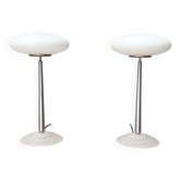 Postmodern Italian Silver Pao T1 Table Lamp by Matteo Thun for Arteluce, 1990s, Set of 2