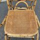 Rattan and cane rocking chair