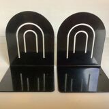 Paire de serre livres métal noir