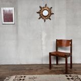Regain home chair in elm and leather 1980