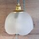 White frosted corolla nomad hanging lamp