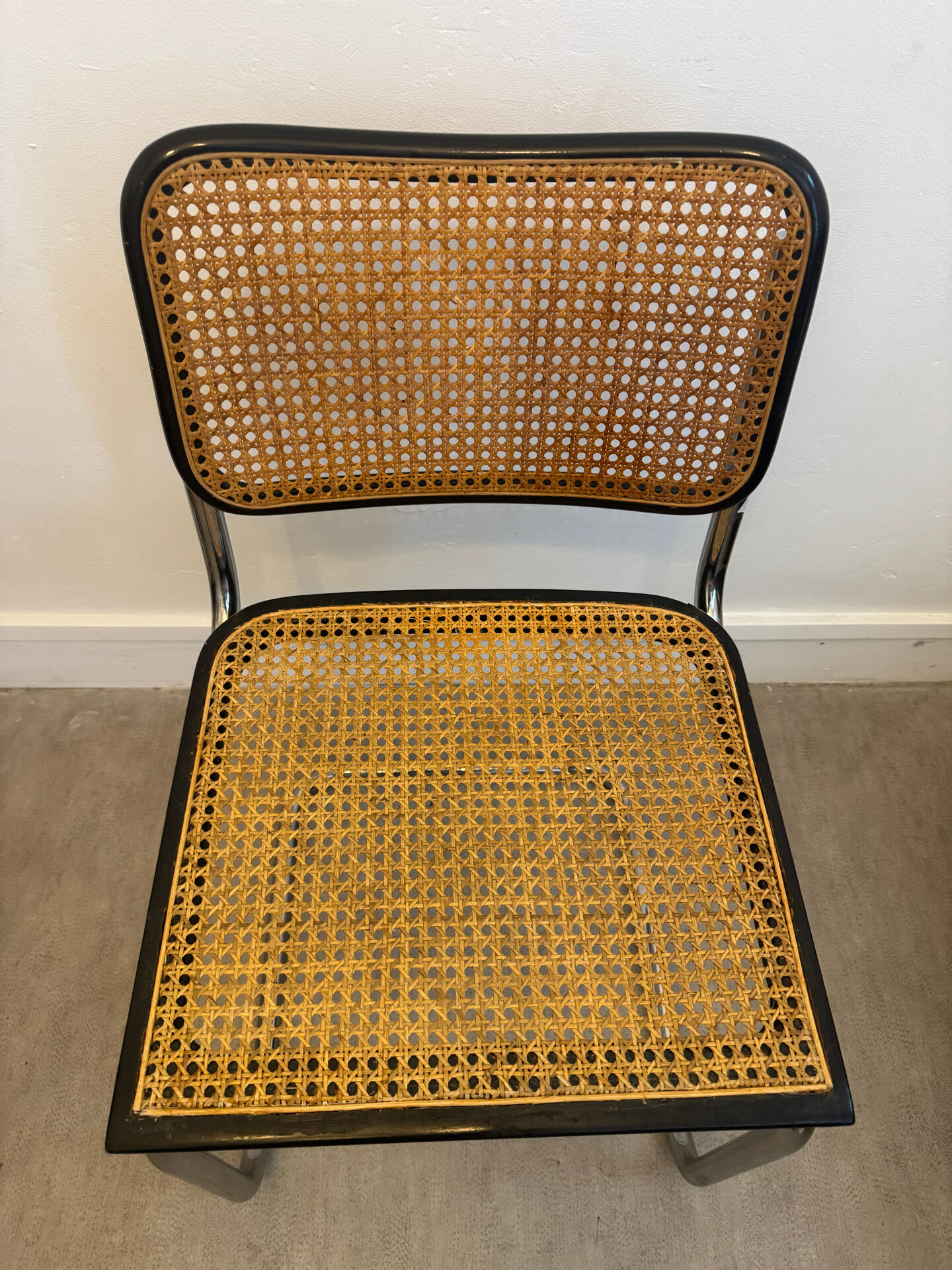 Marcel BREUER black b32 -cesca chair made in Italy