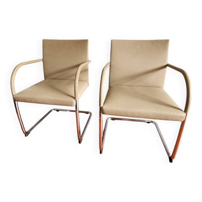 Paire de fauteuils Cantilever édition Walter Knoll