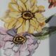 Plat cake décor fleurs
