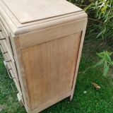 Old vintage chest of drawers with compass feet