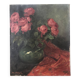 Oil painting on canvas HST signed. Bouquet of flowers, roses