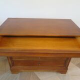 Louis Philippe style cherry wood chest of drawers