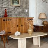 Travertine coffee table 1970