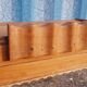 Old Art Deco radio cabinet in Burmese teak